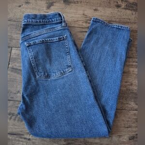 Old Navy Women's Classic Denim Straight Jeans, Extra High, Sky High Sz12